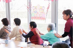 リウマチケアサロンの一場面(タッチケアの一場面)